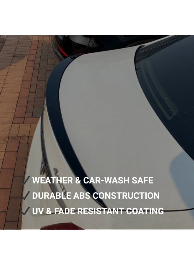 MOTOR FIT Rear Trunk Spoiler (Type A) for Mercedes-Benz C-Class (2015–2021), Gloss Black ABS Lip Spoiler, OEM-Style Sport Upgrade, No Drill Installation - Image 4